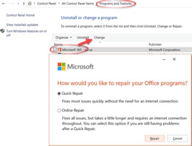 office online repair command line.